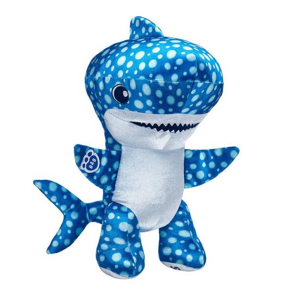Build-A-Bear Shark Week Whale Shark Plush Stuffed Animal Blue Spotted Shark 2019 - Picture 1 of 14